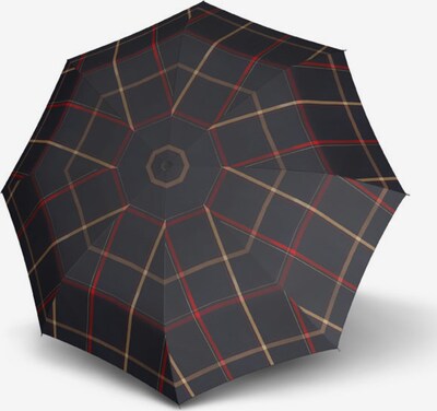 Doppler Parapluie 'Carbonsteel Mini' en noisette / rouge / noir, Vue avec produit