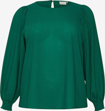 KAFFE CURVE Блуза 'Dory' в зелено: отпред