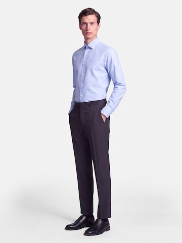 Coupe slim Chemise business SEIDENSTICKER en bleu : devant