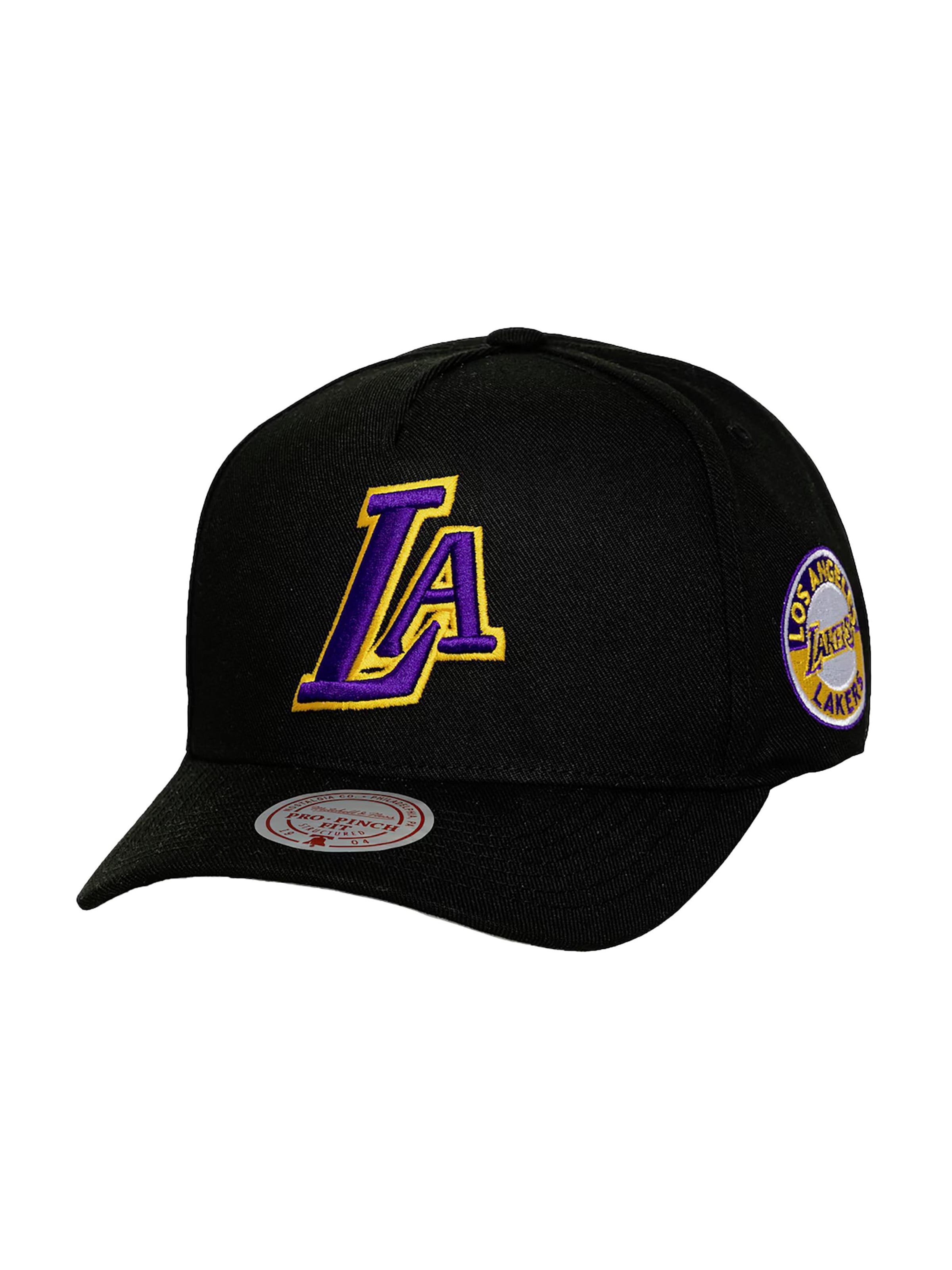 Mitchell & Ness Cap 'NBA Los Angeles Lakers' in Schwarz: Vorderseite