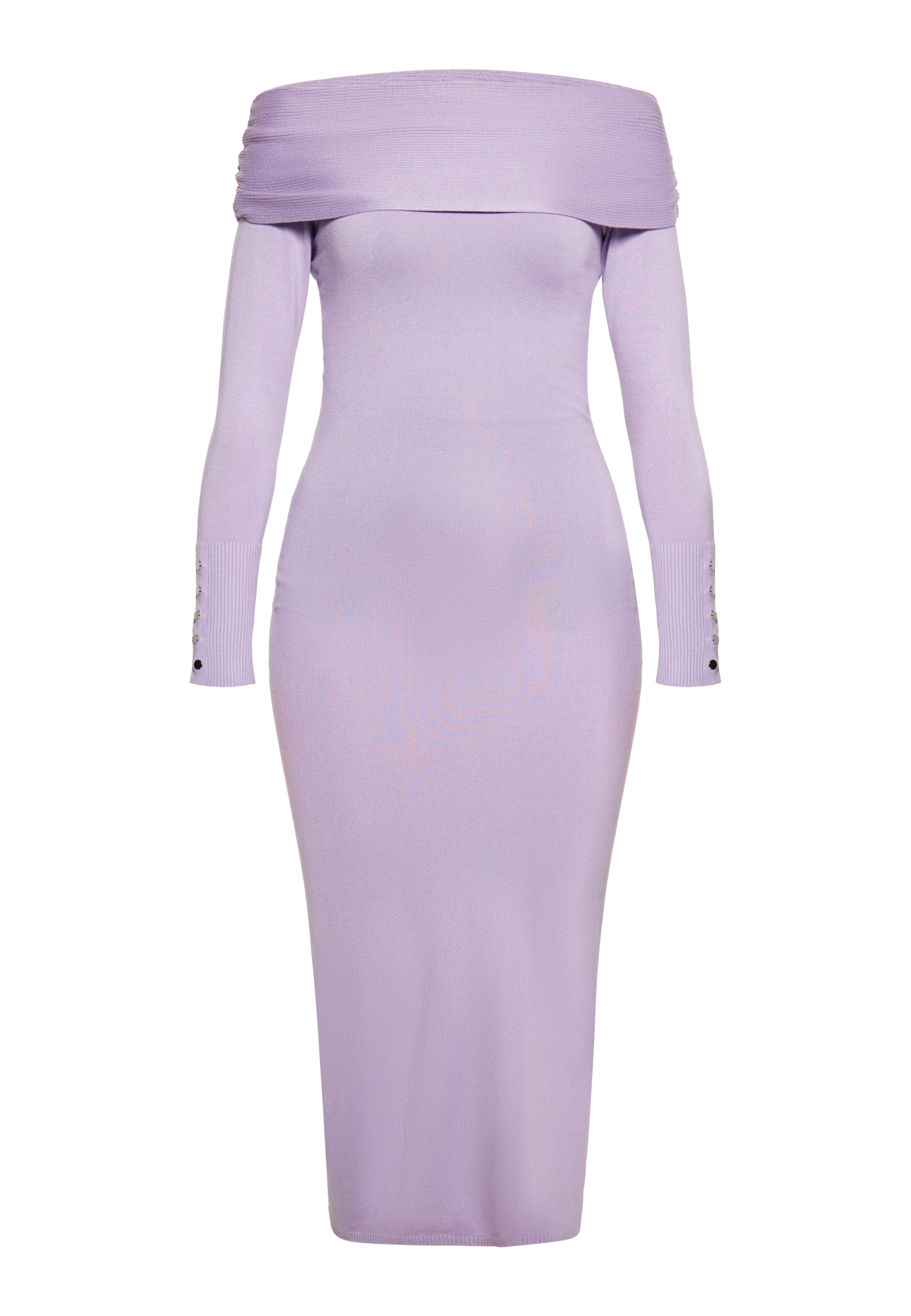 faina Πλεκτό φόρεμα σε λιλά: μπροστά