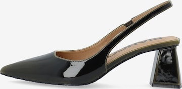 Décolleté sling 'MARALYN' di Bianco in verde: frontale
