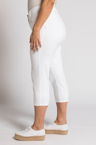 Coupe slim Pantalon Ulla Popken en blanc