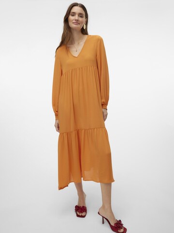 VERO MODA Jurk 'VMZigga' in Oranje