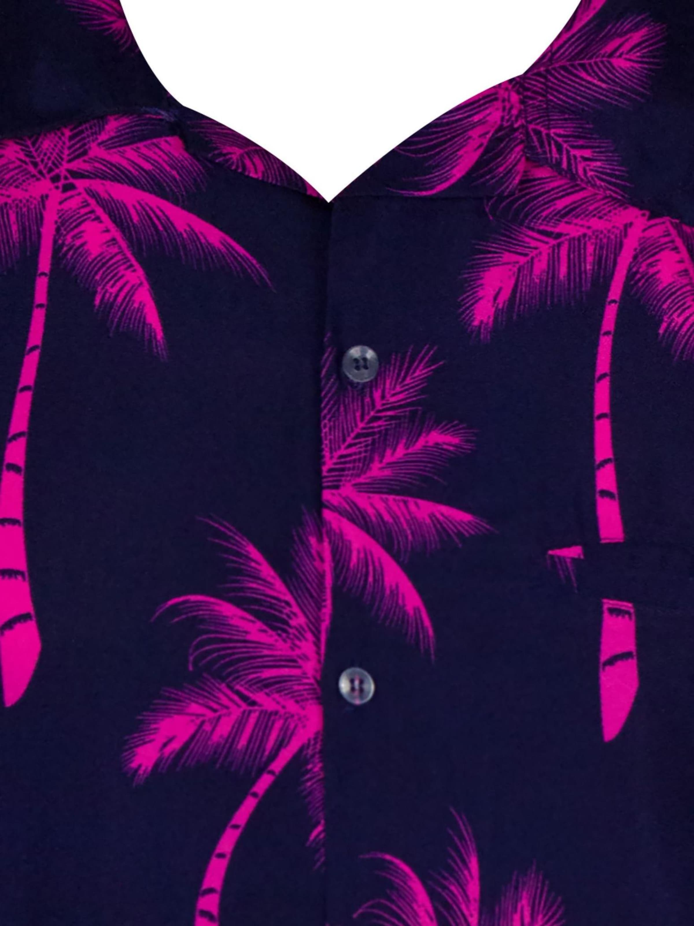 Maglietta 'Palmshadow' di King Kameha in blu