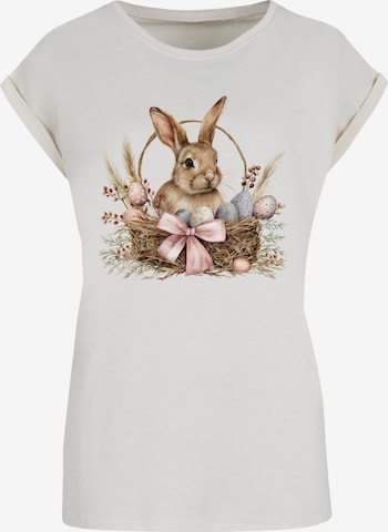 F4NT4STIC Shirt 'Osterhasen Korb Dekor' in Beige: front