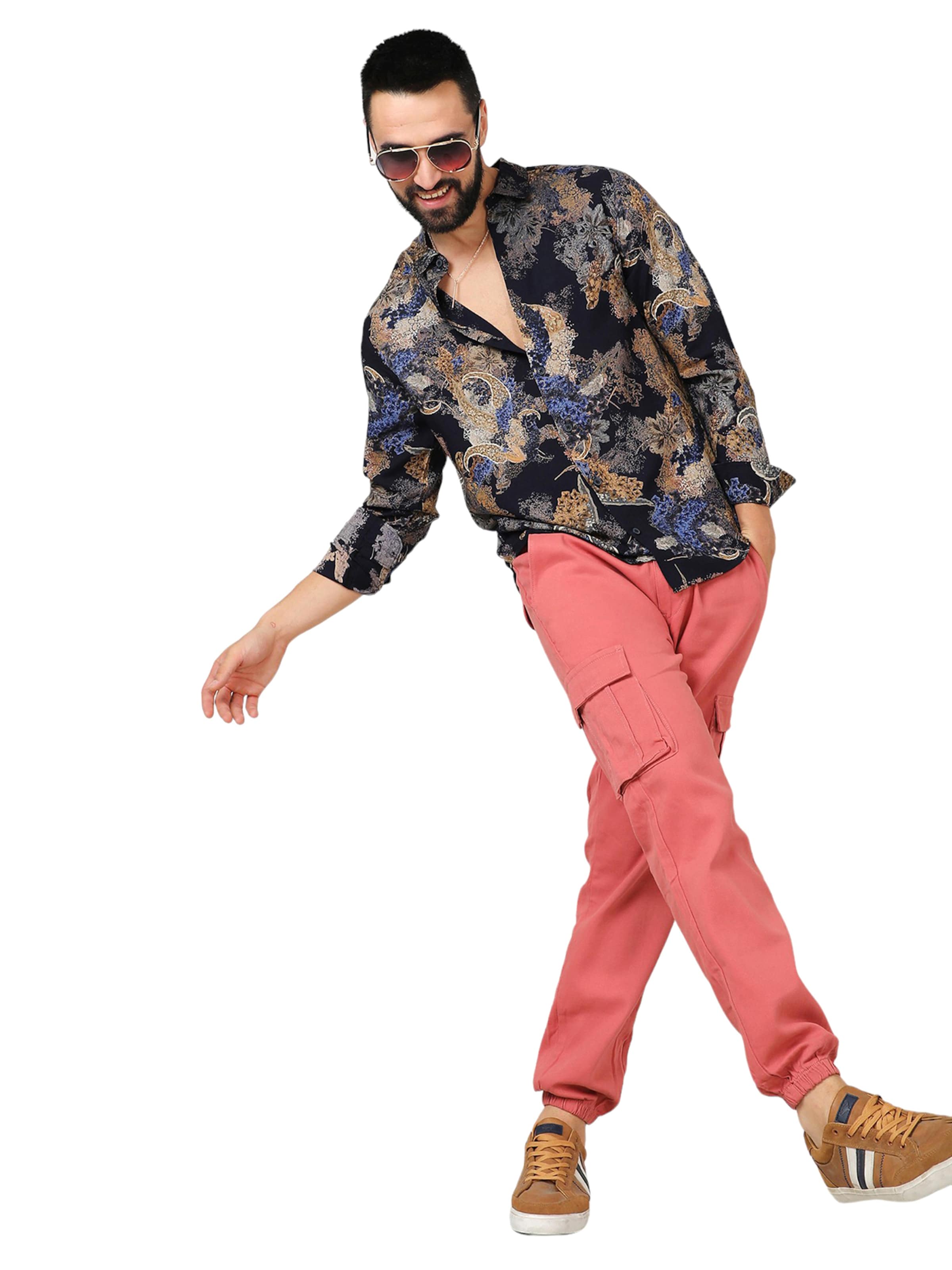 Campus Sutra Regular fit Риза ' Oakley ' в черно