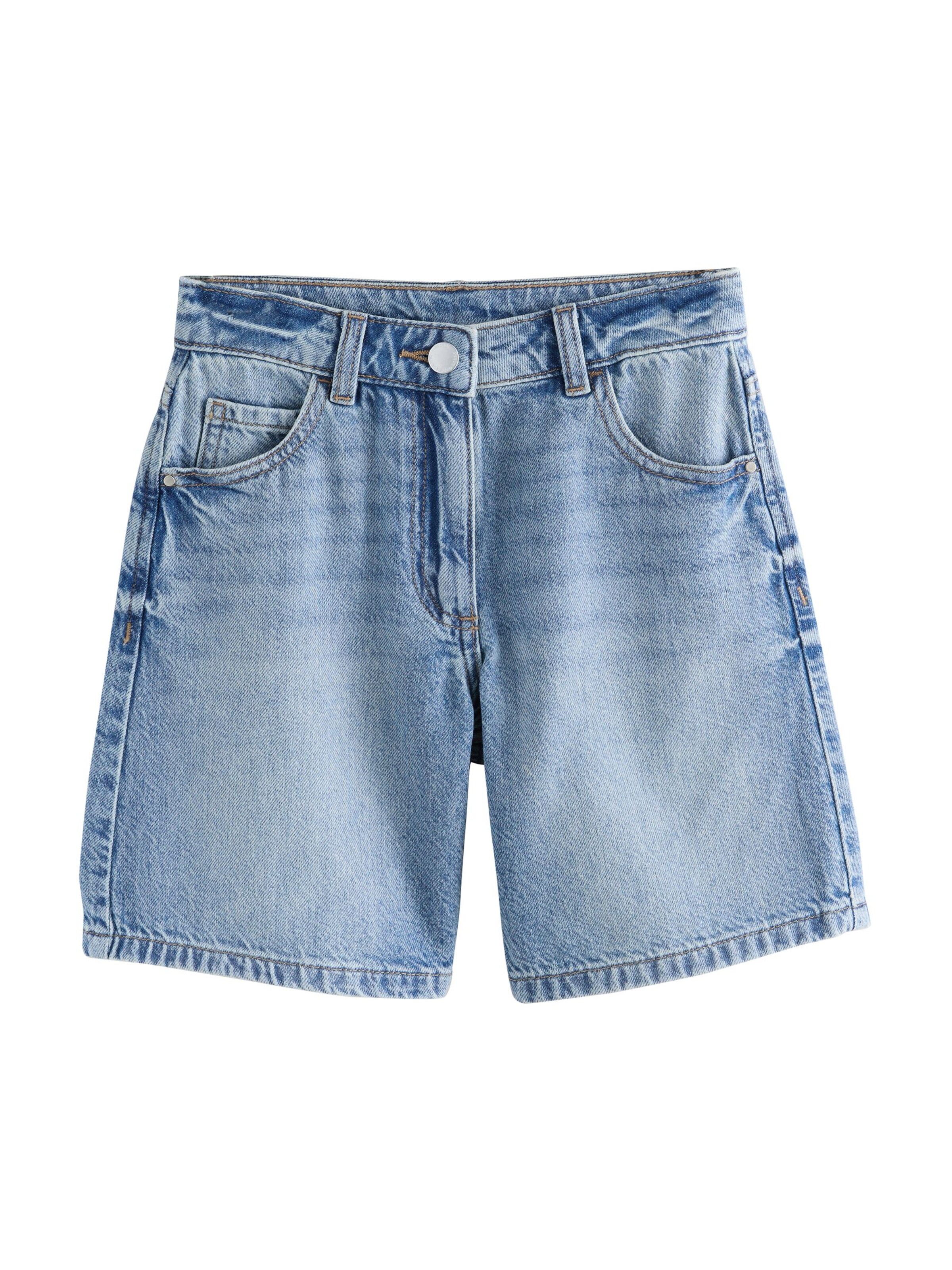 Next Loosefit Shorts in Blau: Vorderseite