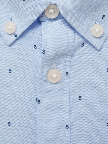 MANGO KIDS Regular Fit Skjorte 'OXFORDP' i blå