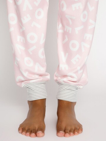 PJ Salvage Pyjamabroek 'Live Life ' in Roze