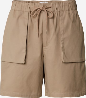 DAN FOX APPAREL Regular Pants 'Yunus' in Brown: front