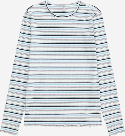 Tricou 'SALLA' KIDS ONLY pe albastru marin / azur / roz / alb, Vizualizare produs