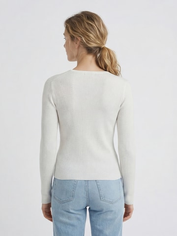 Antargo Pullover 'Basic Longsleeve with Buttons'‌‌‌‌ in Beige