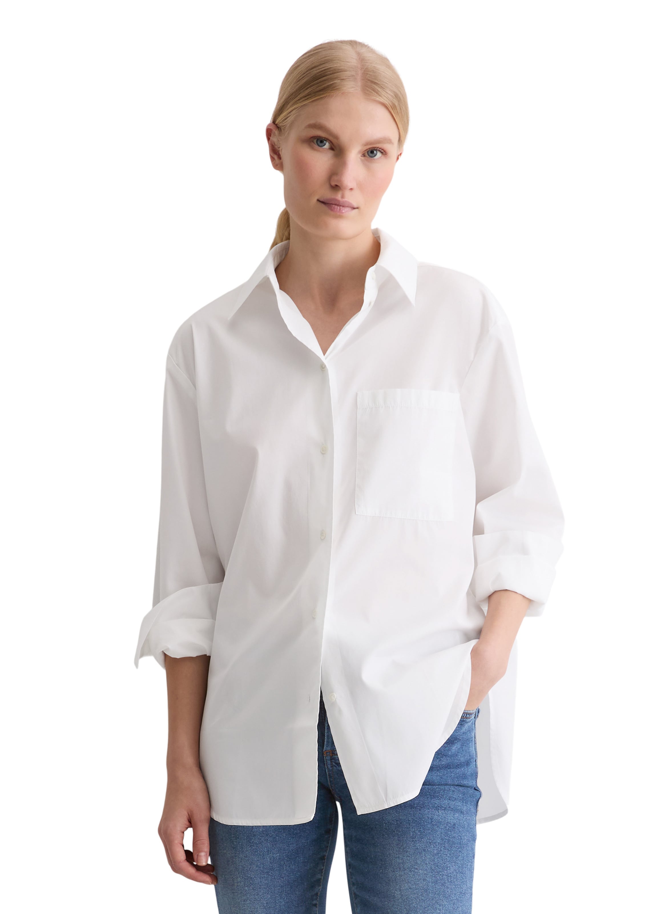 Chemisier Marc O'Polo en blanc : devant