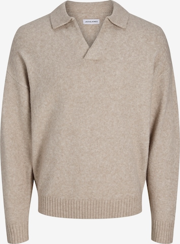 Pull-over 'JJSOHO OLLIE' JACK & JONES en gris : devant