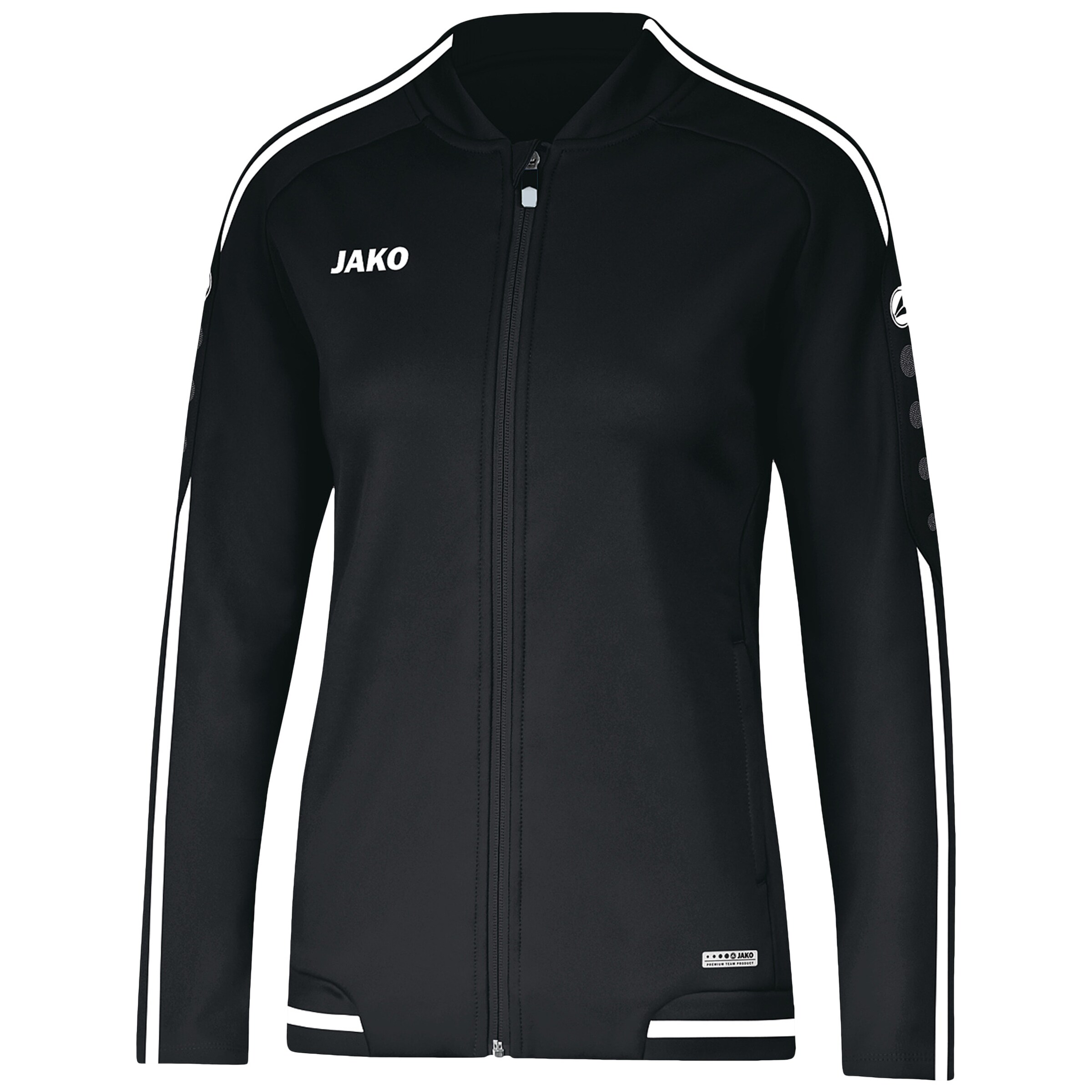 JAKO Sportjacke 'Striker 2.0' in Schwarz: Vorderseite