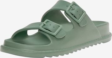 Pull&Bear Muiltjes in Groen: voorkant