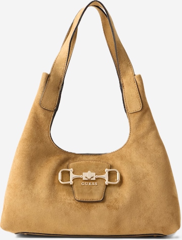 GUESS Schultertasche 'SUNSET' in Braun: Vorderseite