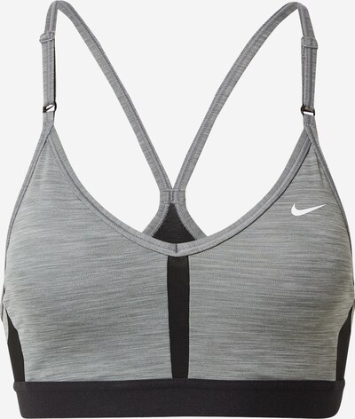 NIKE Soutien-gorge de sport 'Indy' en gris foncé / noir, Vue avec produit