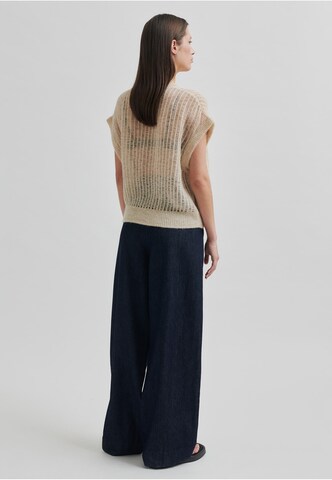 Loosefit Pantaloni con piega frontale 'Alluet' di SECOND FEMALE in blu