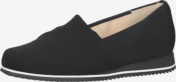 HASSIA Classic Flats in Black: front