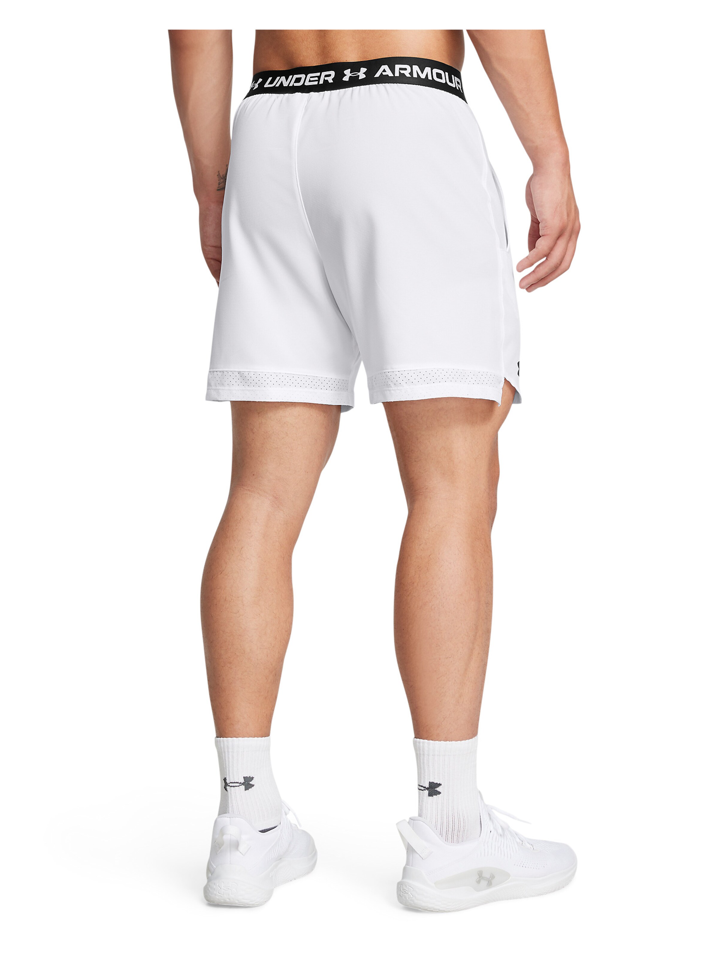 UNDER ARMOUR Regular Workout Pants 'Vanish' in White