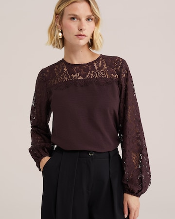Bluză de la WE Fashion pe mov: față