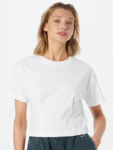 T-shirt Champion Reverse Weave en blanc : devant