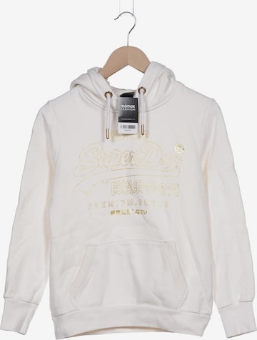 Superdry Sweatshirt & Zip-Up Hoodie in M in White: front