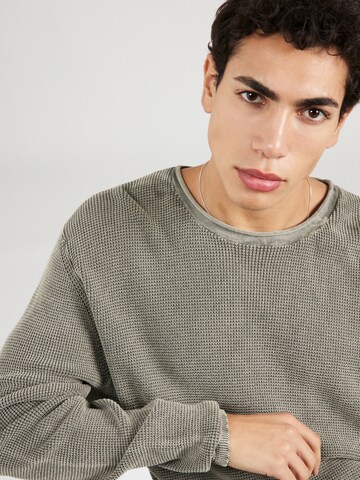 REPLAY Sweater 'Mesh' in Grey