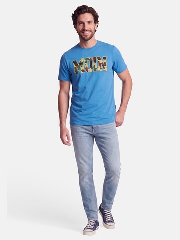 salzhaut Shirt 'Diek - Moin' in Blue: front