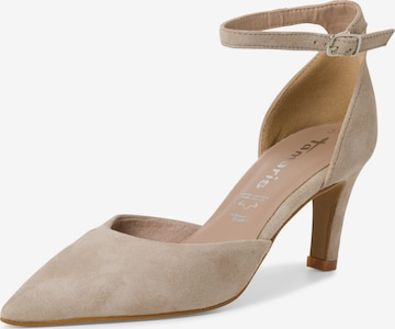 Décolleté sling di TAMARIS in beige: frontale