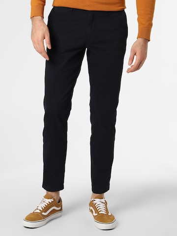 DRYKORN Slim fit Chino Pants 'Mad' in Black: front