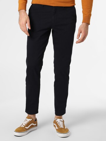 Coupe slim Pantalon chino 'Mad' DRYKORN en noir : devant