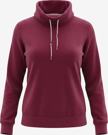 Navigazione Sweatshirt, weicher Stehkragen mit verstellbarem Kordelzug in Rot: Vorderseite