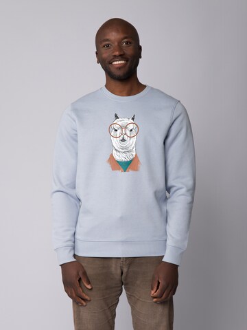 Watapparel Sweatshirt 'Lama' in Blue