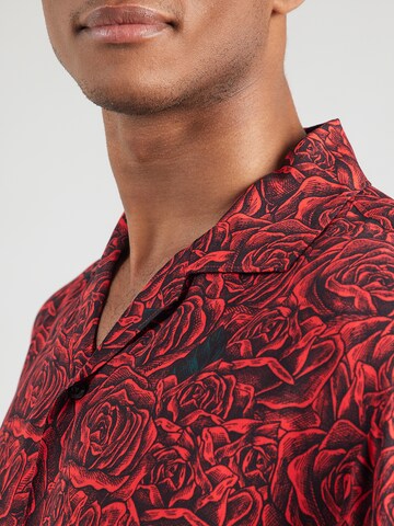 HUGO Comfort fit Button Up Shirt 'Espino' in Black