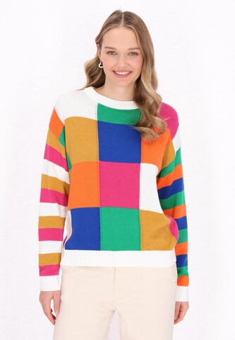 Pull-over 'Back To School' MYMO en mélange de couleurs : devant