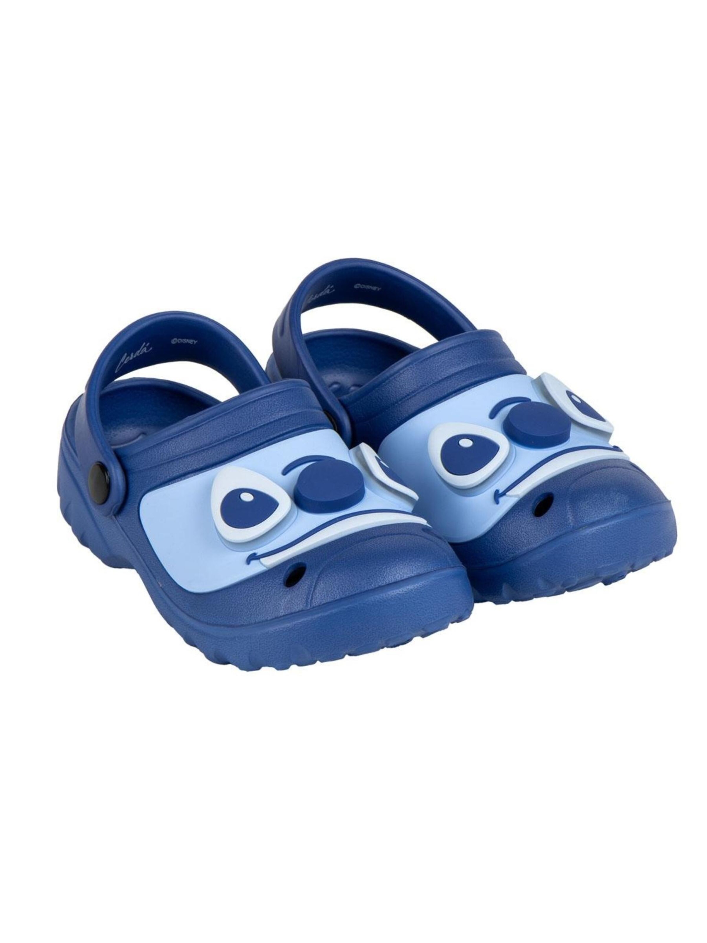 DISNEY Beach & Pool Shoes 'Premium Stitch' in Blue: front