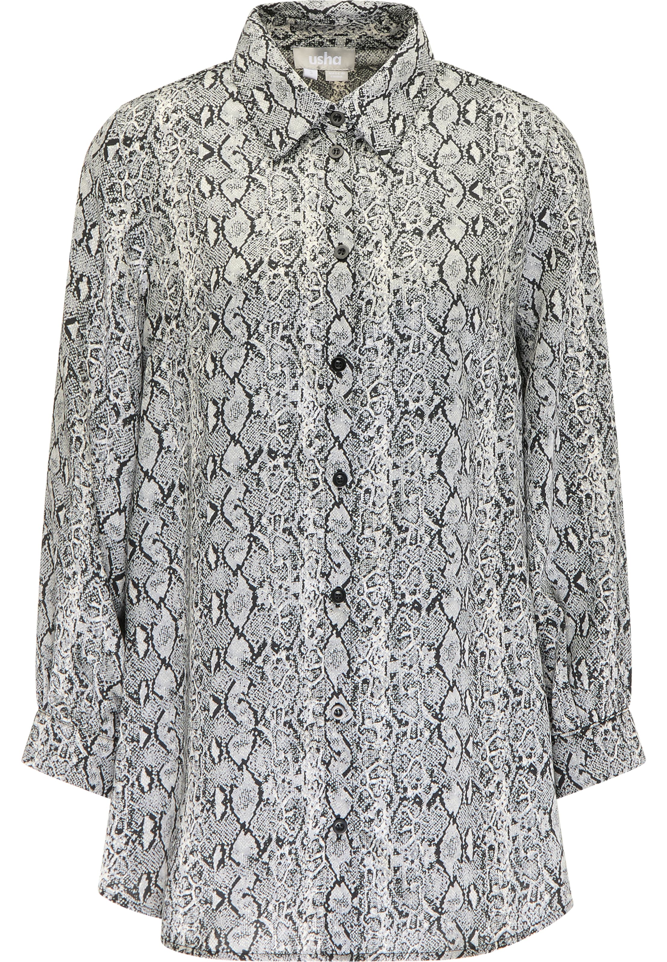 Usha Bluse in Grau: Vorderseite
