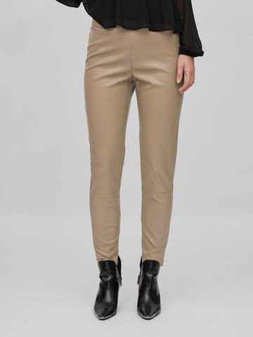 VILA Skinny Leggings 'Dagmar' in Braun: predná strana