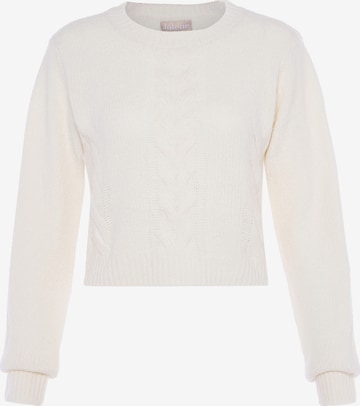 Pull-over Jalene en blanc : devant