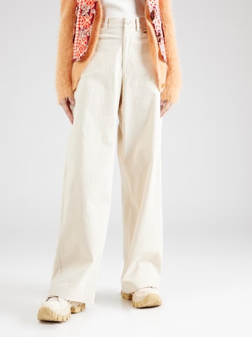 Lollys Laundry Wide leg Pants 'Florida' in Beige: front