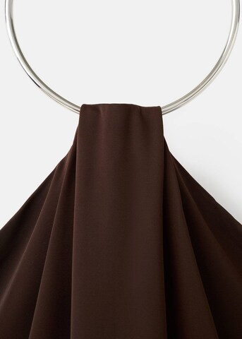 MANGO Knitted dress in Brown
