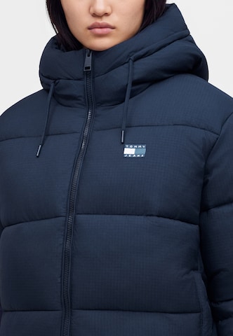 Tommy Jeans Winterjas in Blauw