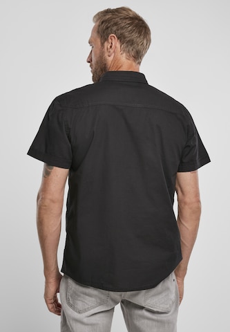 Brandit Regular fit Button Up Shirt 'Roadstar' in Black