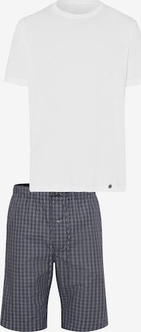 Hanro Pyjama kurz 'Night & Day' in Weiß: Vorderseite