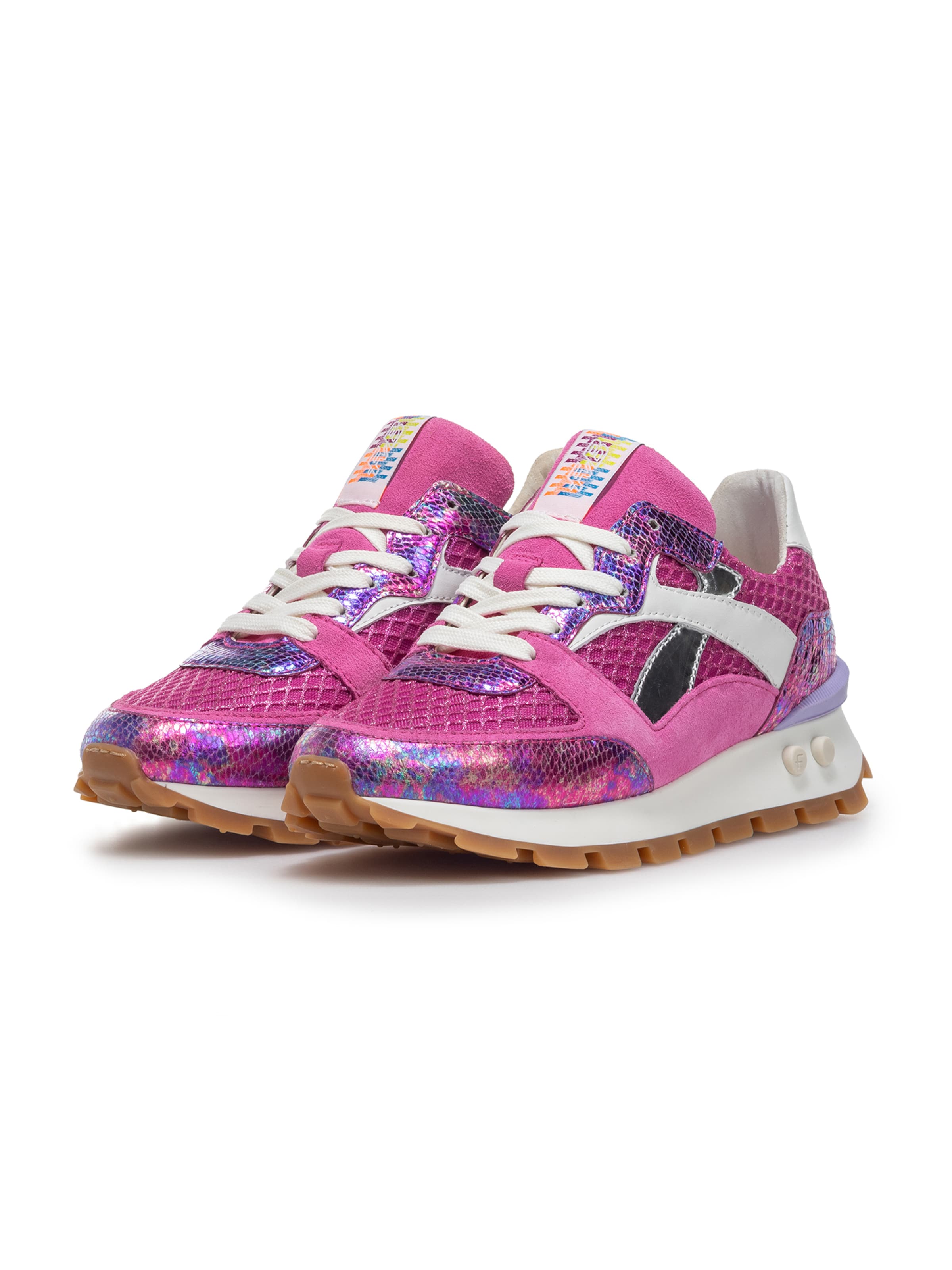 Floris van Bommel Platform trainers 'BLOKKI 07' in Pink