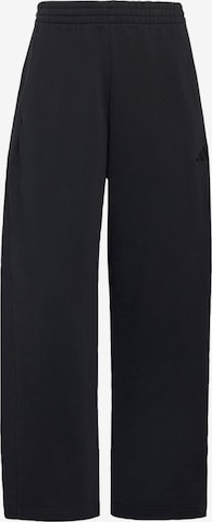 ADIDAS SPORTSWEAR - Loosefit Calças de desporto em preto: frente