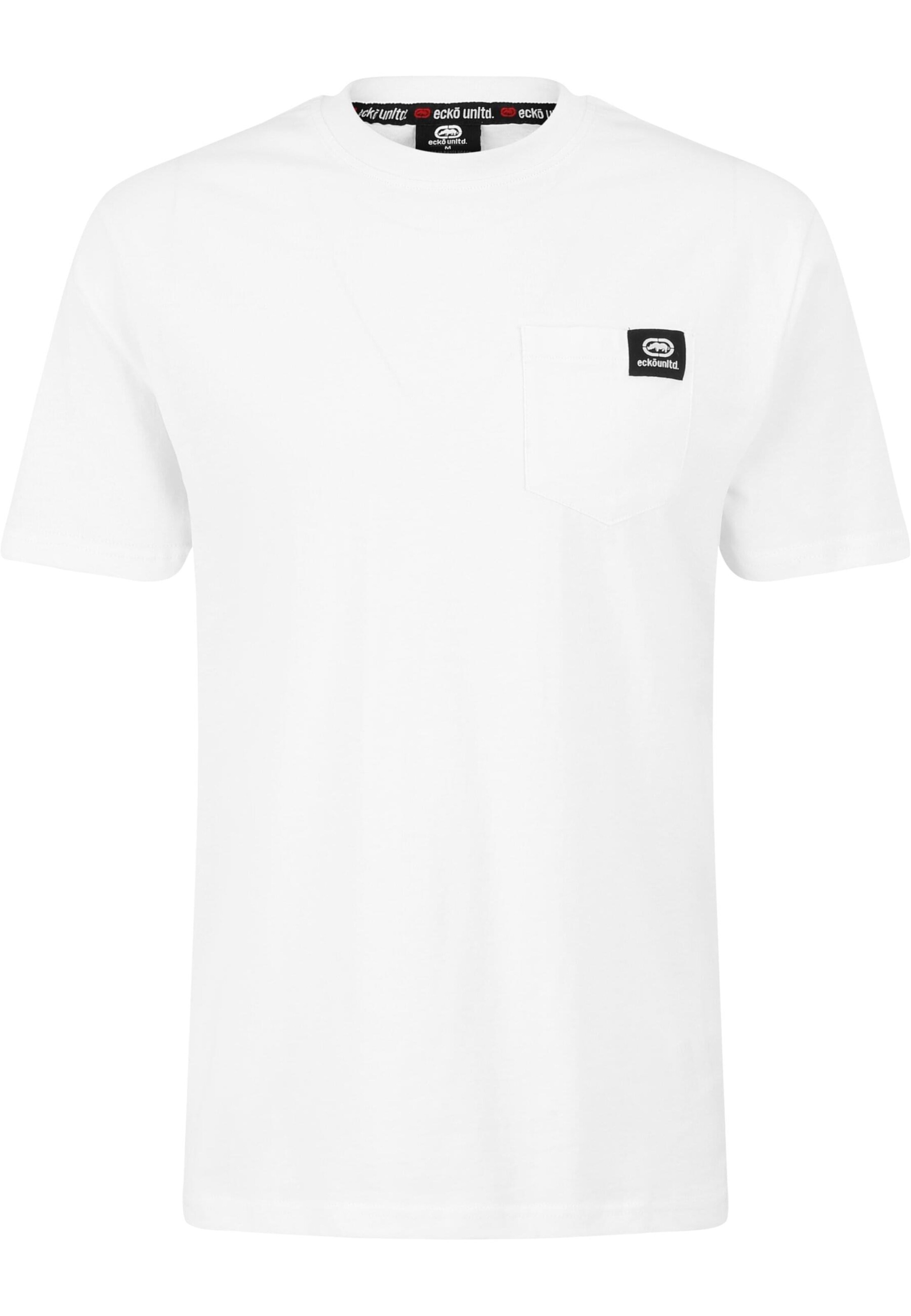 T-Shirt Ecko Unlimited en blanc : devant